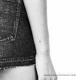 B Handwritten Letter Temporary Tattoo (Set of 3)