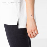 B Uppercase Serif Letter Temporary Tattoo (Set of 3)