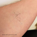 Ballet Dancer Temporary Tattoo (Set of 3)