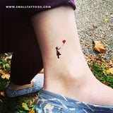 Small Banksy's Balloon Girl Temporary Tattoo (Set of 3)