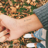 Be Brave Temporary Tattoo (Set of 3)