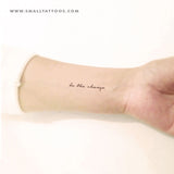 Be The Change Temporary Tattoo (Set of 3)