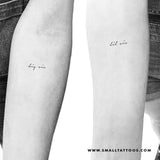 Matching Big Sis and Lil Sis Temporary Tattoo (Set of 3+3)
