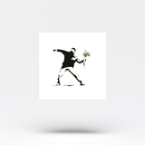 Banksy's Flower Thrower Temporary Tattoo (Set of 3)