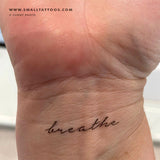'Breathe' Temporary Tattoo (Set of 3)