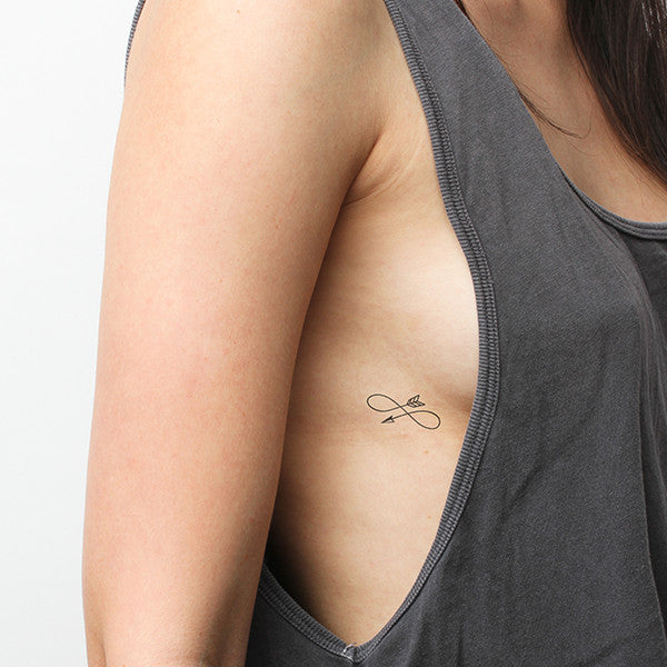 Tatuaje temporal de flecha infinita (juego de 3)