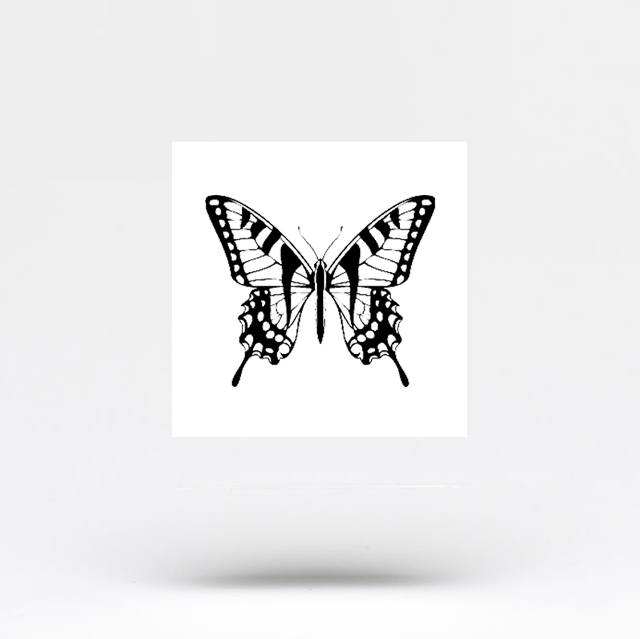 Swallowtail Butterfly Temporary Tattoo (Set of 3)