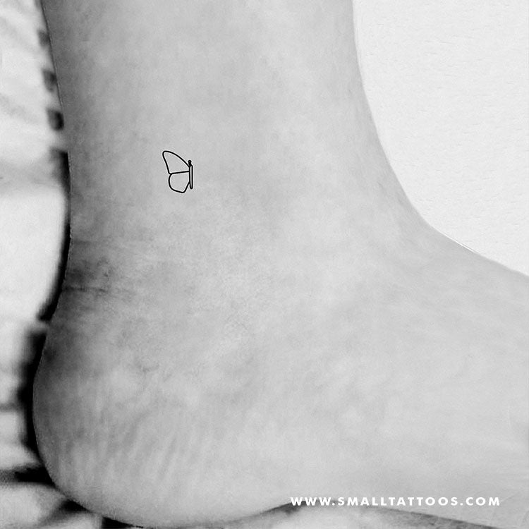 Left Butterfly Wing Temporary Tattoo (Set of 3)