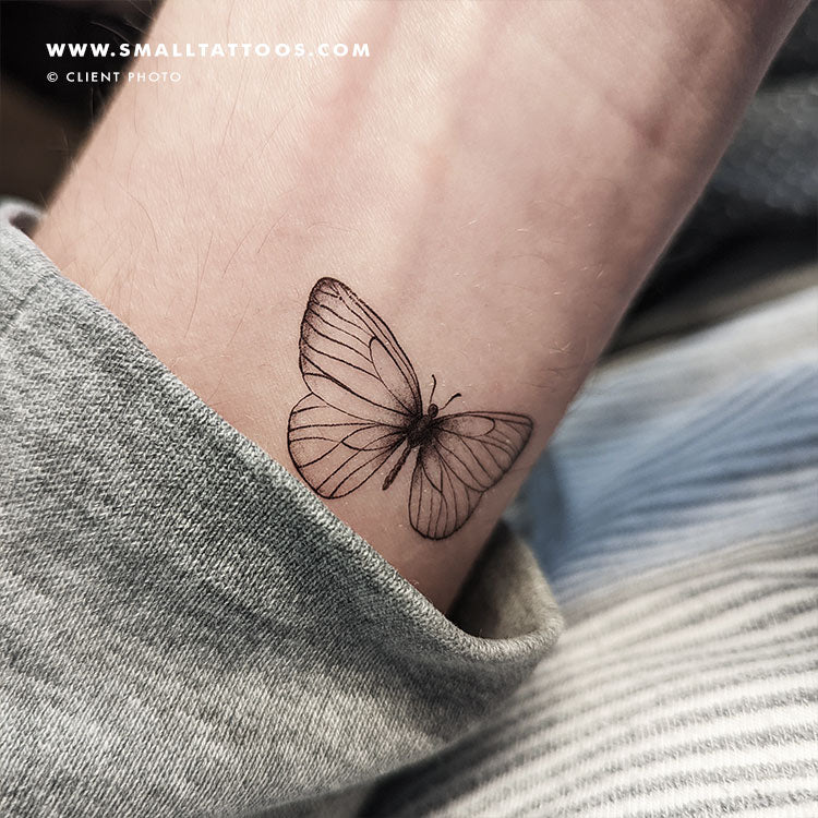 Tatuaje temporal de mariposa (juego de 3)