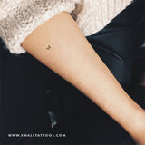Tiny Swallowtail Butterfly Temporary Tattoo (Set of 3)