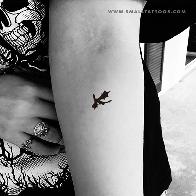 Black Dragon Temporary Tattoo (Set of 3)