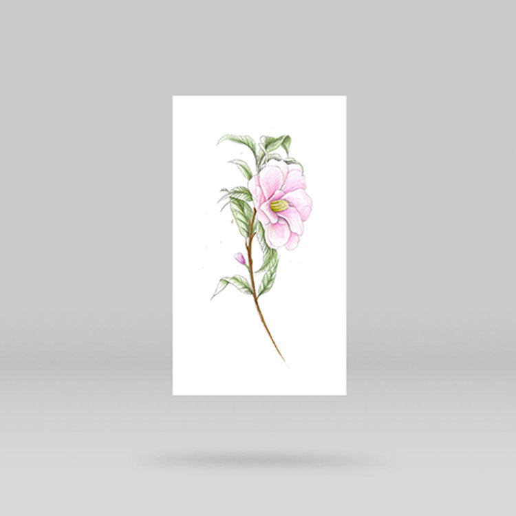 Camellia Temporary Tattoo by Mini Lau (Set of 3)