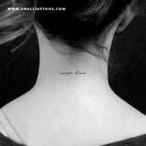 Carpe Diem Temporary Tattoo (Set of 3)
