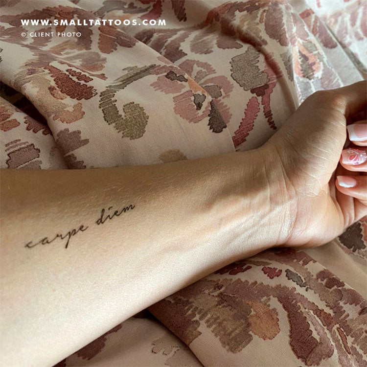 Tatuaje temporal Carpe Diem (juego de 3)