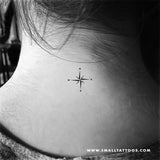 Small Compass Temporary Tattoo (Set of 3)