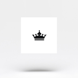 Black Crown Temporary Tattoo (Set of 3)