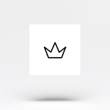 Small Crown Temporary Tattoo (Set of 3)