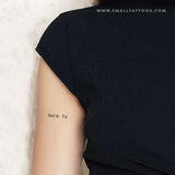 Dare To Temporary Tattoo (Set of 3)