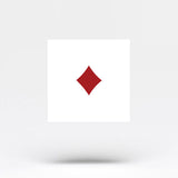 Diamonds Suit Temporary Tattoo (Set of 3)