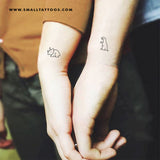 Matching Dinosaur Temporary Tattoo (Set of 3x3)