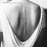 'DIVINE' Temporary Tattoo (Set of 3)