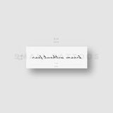 Dream Without Fear Temporary Tattoo (Set of 3)