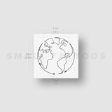 Earth Arrow Temporary Tattoo by Cagri Durmaz (Set of 3)