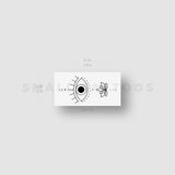 Eye Lotus Temporary Tattoo by 1991.ink (Set of 3)