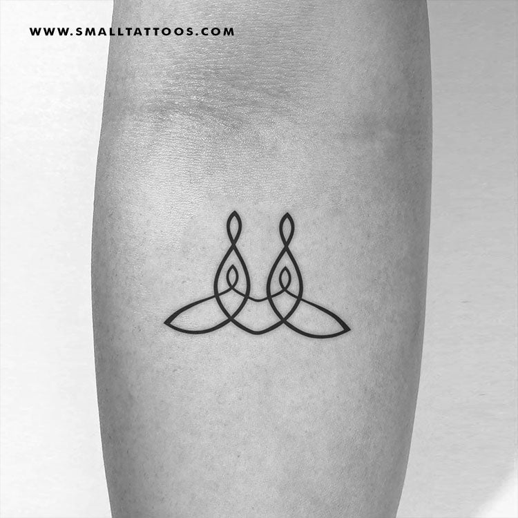 Family Unity Symbol Temporary Tattoo Set of 3 Small Tattoos