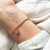 Fine Line Diamond Temporary Tattoo (Set of 3)