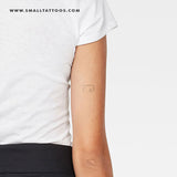 Small Golden Spiral Temporary Tattoo (Set of 3)