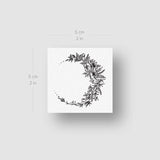 Flower Moon Temporary Tattoo (Set of 3)
