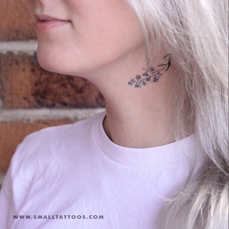 Forget-me-not Temporary Tattoo By Lena Fedchenko (Set of 3)