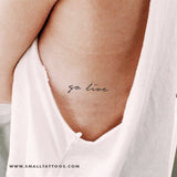 Go Live Temporary Tattoo (Set of 3)