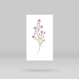 Baby's Breath Temporary Tattoo by Mini Lau (Set of 3)