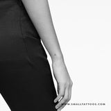 H Handwritten Letter Temporary Tattoo (Set of 3)