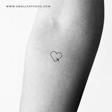 Traveller Heart Temporary Tattoo (Set of 3)