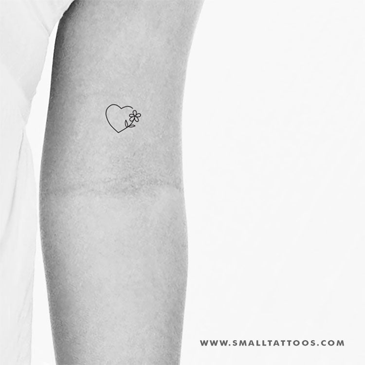 Flower Love Temporary Tattoo (Set of 3)