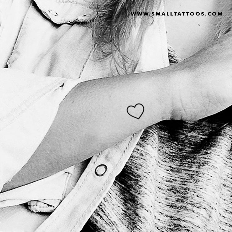 Tatuaje temporal de corazón pequeño (juego de 3)