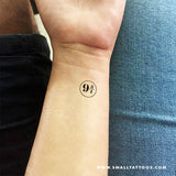 Platform Nine and Three-Quarters Temporary Tattoo (Set of 3)