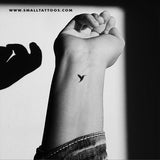 Small Hummingbird (Right) Temporary Tattoo (Set of 3)
