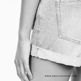 I Handwritten Letter Temporary Tattoo (Set of 3)