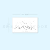 Sleeping Mountain Temporary Tattoo (Set of 3)