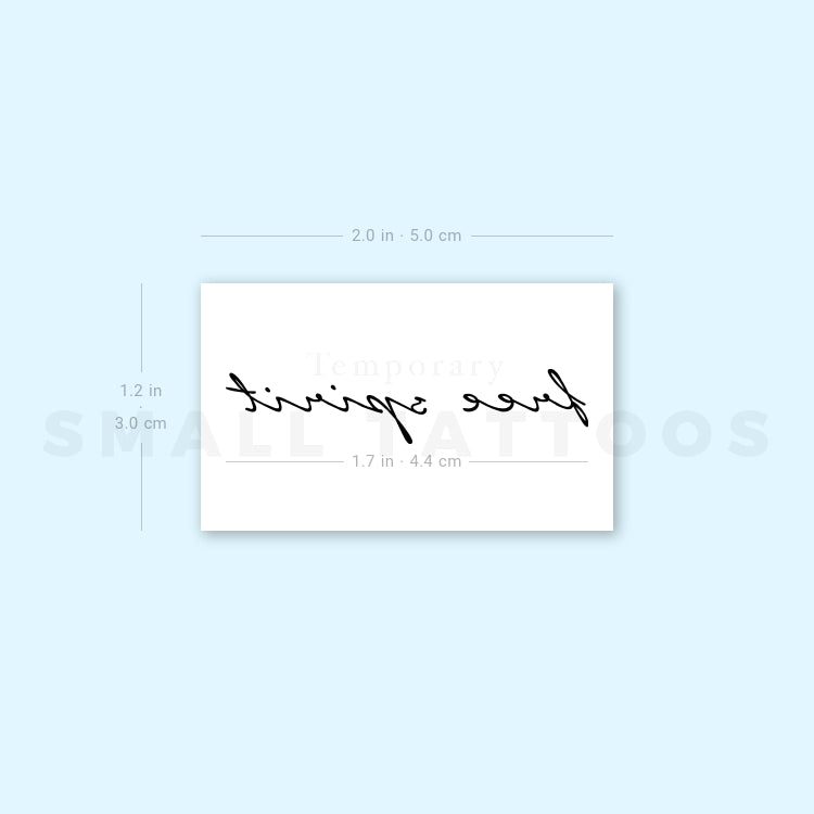Free Spirit Temporary Tattoo (Set of 3)