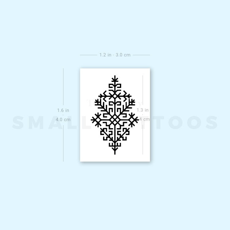 Tatuaje temporal del árbol de Austra - Juego de 3