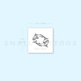 Fish Couple Temporary Tattoo - Set of 3