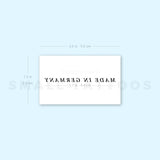 Made In Germany Temporary Tattoo - Set of 3