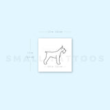 Schnauzer Temporary Tattoo - Set of 3