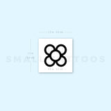 Flower Of Barcelona Temporary Tattoo - Set of 3
