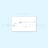 Dots Aries Constellation Temporary Tattoo - Set of 3